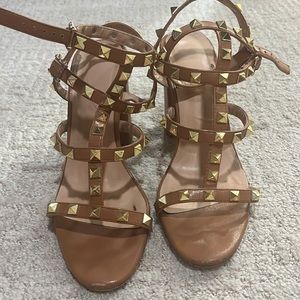 Stud heels not sure the brand